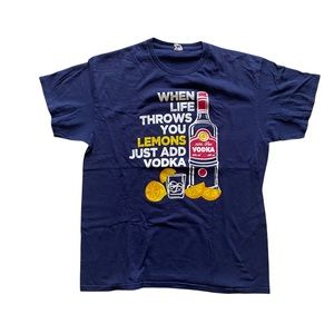 Vintage When Life Throws You Lemons Just Add Vodka Tshirt